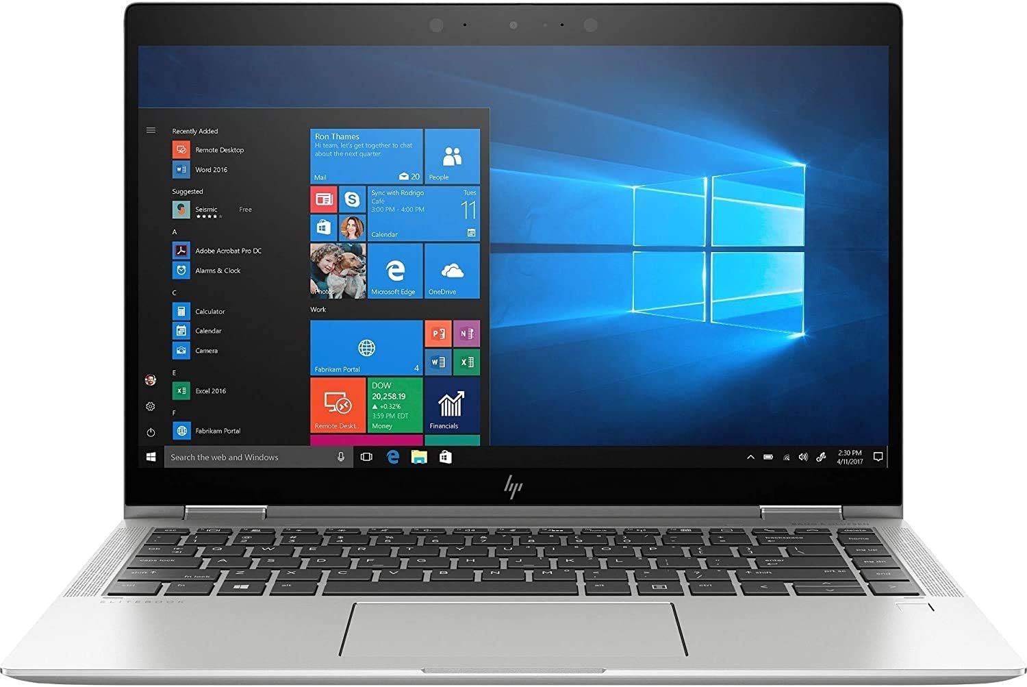 HP EliteBook x360 1040 G6 14" FHD Touchscreen - Intel Core i7 8th Gen - 8GB RAM - 256GB SSD - Silver